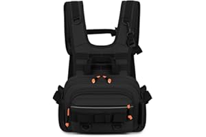 Fishing Chest Pack, Waterproof Fly Fish Bag with Reflective Design for Men Women Outdoor Hunting Hiking