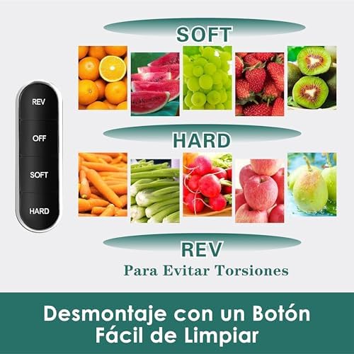 Extractor de Zumo Prensado en Frío 76 mm, libre de BPA (Negro)