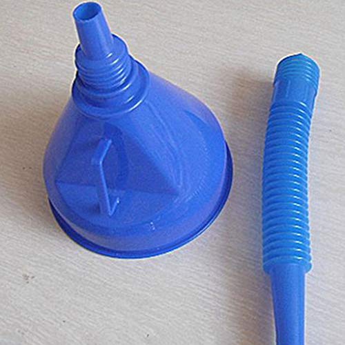 Autone Car Refueling Funnel with Filter Detachable Hose Gasoline Engine Oil Additive Motorcycle Farm Machine Use Anti-Leakage Filler Accessory