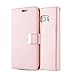 For Samsung Galaxy S7 Edge Case,L-FADNUT Luxury Flip PU Leather Case,[Dual Card Slots][Metal Megnetic Closure] Stand Wallet Card Holder Case Cover For Samsung Galaxy S7 Edge - Rose Gold