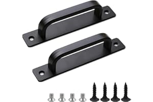 Yitexin 2 Pack Barn Door Handles, 5.79" Sliding Barn Door Pull Handle, Cabinet Door Handle with Screws, Heavy Duty Pull Push 