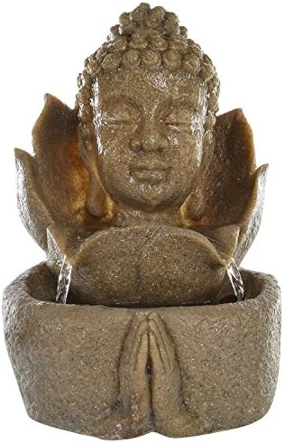 Kiara Polyston Lord Buddha indoor/Outdoor natural looking Water Fountain With LED light