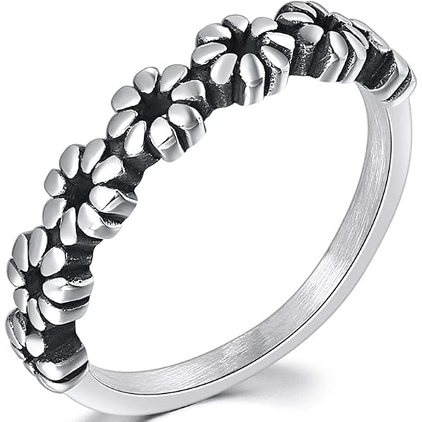 Jude Jewelers Oxidized Stainless Steel Leaf Wrap Thumb Ring - Vintage Retro Design, Hypoallergenic, Nickel Free - View #11