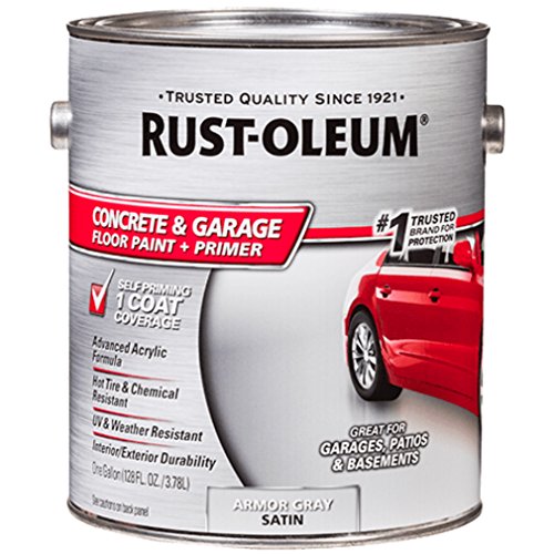 RUSTOLEUM 225380 Epoxy Shield Battleship Gray Base Single Part 1Gallon Armor Concrete Floor