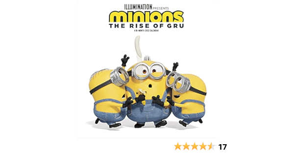Minion Calendar 2023 2022 Minions: The Rise Of Gru Wall Calendar: Trends International:  9781438883588: Amazon.com: Books