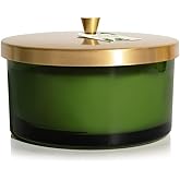 Thymes Frasier Fir Scented Candles for Home Decor – Green Heritage Holiday Candle – Notes of Siberian Fir Needles, Cedarwood & Sandalwood – Luxury Home Fragrance Gifts for Women & Men (4-Wick, 21 oz)