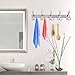 Wall Mounted Coat Hooks, Coat Hooks 2 Packs with 15 Hooks Chrome Plated Steel Coat Robe Hat Hooks