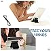 Fynix 2 Pack Cell Phone Stand, Adjustable Foldable Phone Stand Holder Cradle Compatible iPhone X 8 7 6 6s Plus Se 5 5s 5c iPad, Galaxy Smartphone Tablet E-Reader, Black