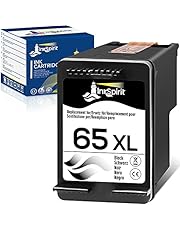 InkSpirit Remanufactured 65 Black Ink Cartridge Replacement for HP 65XL Black N9K04AN for Envy 5052 5055 5000 5012 5010 5020 5030 DeskJet 2600 2622 2652 3722 3755 3752 2640 AMP 120 100 Printer, 1 Pack