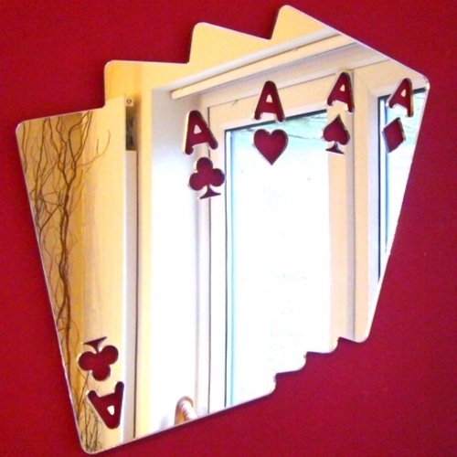 Super Cool Creations Aces High Mirrors - 45cm x 40cm