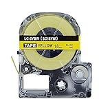 Absonic Tape Cassette Replacement for EPSON LabelWorks LW-400 LW-500 LW-600P LW-700 LW-900P LW-1000P LC-5YBW9 (3/4