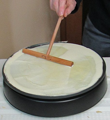 Crepe Maker Kit. 3 Piece Set Includes Crepes Spreaders,One 5 and One 7 inch, and One Crepe Turner, and Recipe Card. Made of Beechwood, Pre-Seasoned with Mineral Oil. By Crepe Scott