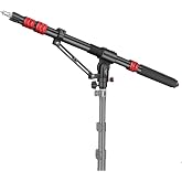 FreeSea MT-H2 Tripod Extension &amp; Boom Arm Aluminum Heavy-Duty Stand Arm | 27.6"-80" Adjustable Tripod Boom Arm, 4.4lb Load, Telescopic Tail, for C-Stand Flash Softbox
