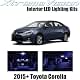 XtremeVision Toyota Corolla 2015+ (6 Pieces) Pure White Premium Interior LED Kit Package + Installation Tool