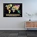 Scratch Off Map Of The World With States - Easy Off Gold Foil Reveals Stunning Watercolor And Tracks Your Travels - All US States Outlined - 17 X 24 Poster In Gorgeous Gift Box
