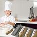 Bluedrop Silicone Bread Forms For Hot Dog Baking Molds Sandwich Making Sheet 4 Cavities 9 inches Loaf Eclair Mats