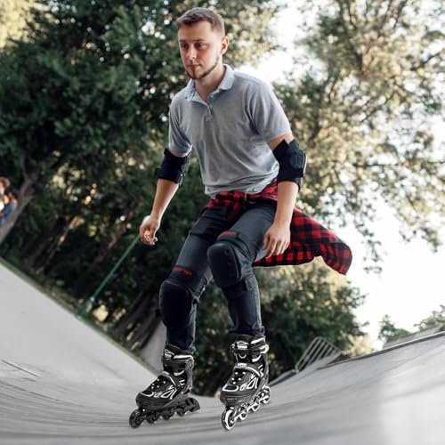2PM Sports Adjustable Inline Skates for Girls and Boys Women Men, Sizes 30-33, 34-37, 38-41 and 42-44