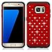 Galaxy S7 Edge Case, EC™ Hybrid Dual Layer Diamond Studded Bling Crystal Rhinestone Protective Case Cover for Samsung Galaxy S7 Edge (Red+Black)