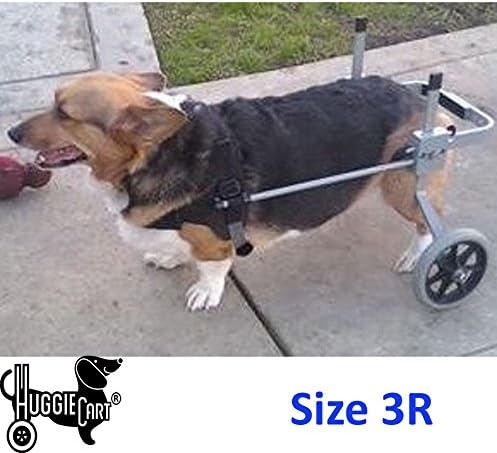 Huggiecart Dog Wheelchair for Dog 3-99 lbs 8 Sizes to Select to Fit Your Dog