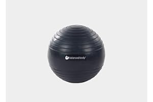 Balanced Body Ribbed Inflatable Ball, Inflatable Exercise Ball, Workout Ball Pilates Equipment for Gym or Home Workouts or Physical Therapy