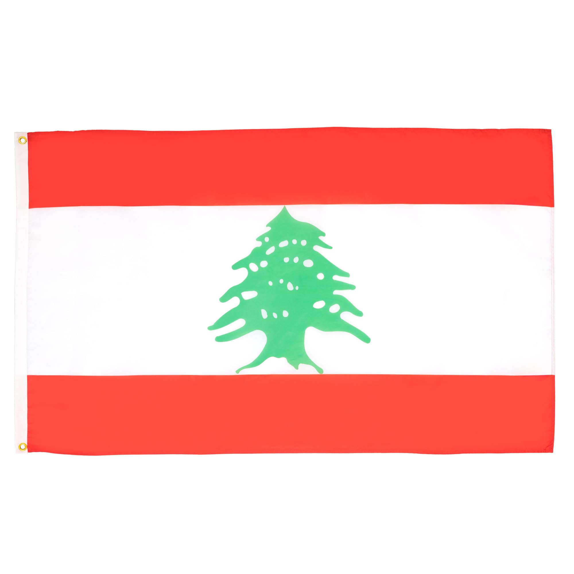 AZ FLAG - Lebanon Flag - Large 5x8 Ft - 100D Polyester Lebanese Big Banner with Two Metal Grommets - Fade Resistant - Vivid Colors - 5' x 8' Feet - 250x150 Cm