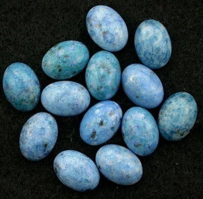 Four 14x10 Oval Denim Lapis Cabochon Gem Stone Gemstone