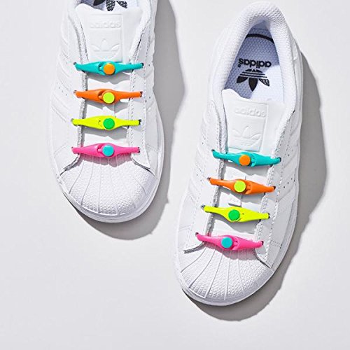 HICKIES Kids TieFree Elastic Shoe Laces (Rainbow) Apparel