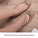 Flammi Women's Ultra Low Cut Liner Socks with Sling Back No Show Padded Half Socks (Shoe-Size 5-8 US, 6 Pairs- 4beige+2black)