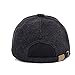 WETOO Men Winter Warm Baseball Caps Wool Tweed Peaked Hats with Ear Flaps