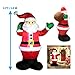 Inflatable Santa Santa LED Light Up Giant Christmas Xmas Inflatable Santa Santa Carry Gift Bag for Blow Up Yard Decoration, Indoor Outdoor Garden Christmas Decoration