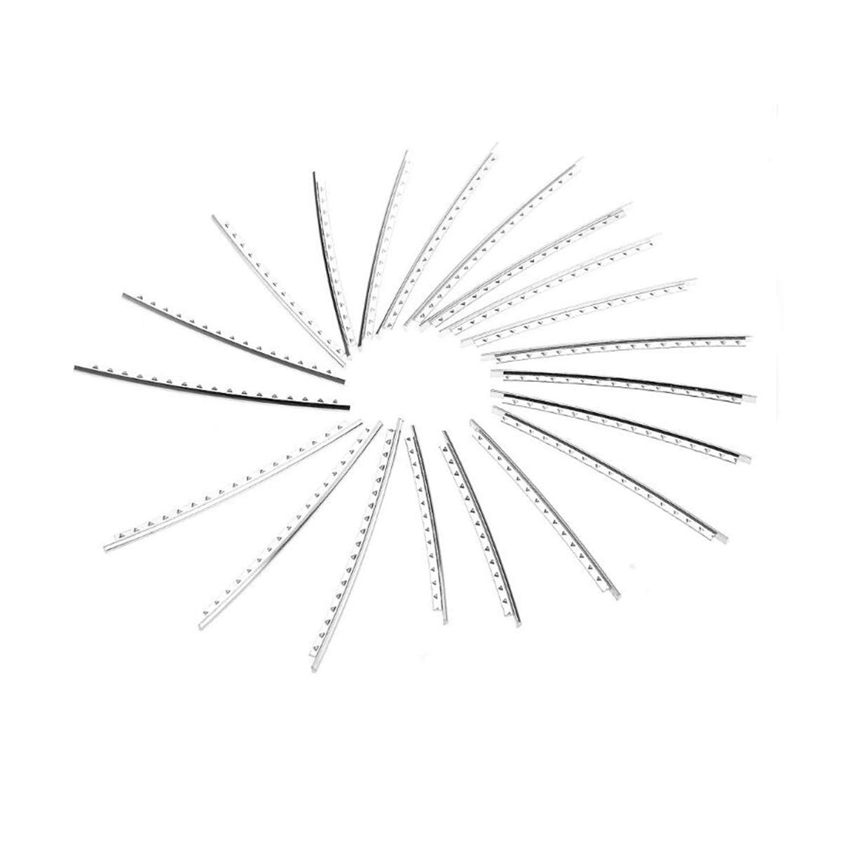20 Pcs Acoustic Electric Guitar Frets, Fret Wire, Stainless Steel 2.0MM, Fret wire Set Chrome