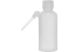 EISCO Wash Bottle, 125ml - Polyethylene - Translucent, Unbreakable - Screw Cap with Down Spout for Dispensing Liquid Labs