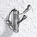 Kes A5060-2-P2 All Metel Swing Arm Triple Hook Wall Mount Brushed Nickel, 2 Pack