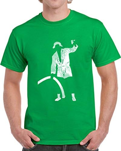 TSHIRTCZAR Cool National Lampoon's Christmas Vacation Cousin Eddie Silhouette T Shirt 2XL Irish Green