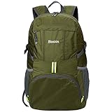 Homdox Large 35L Ultralight Foldable Packable Backpack, Durable Light Hiking Daypack for Men and Women (Army Green)