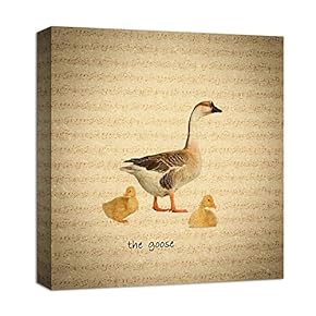Canvas Wall Art for Living Room,Bedroom Home Artwork Paintings Farm Animal Ready to Hang - 12x12 inches