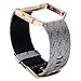 Aiseve Fitbit Blaze Floral Bands Women, Replacement Wristbands Strap with Rose Gold Frame Buckle for Fitbit Blaze Smartwatch Small Large (Clouding, Large)