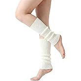 Blazeavian Leg Warmers Y2K White Fluffy Lolita for Girls 80s Women Kawaii Harajuku Cute Long Socks Ankle Ballet Legwarmers