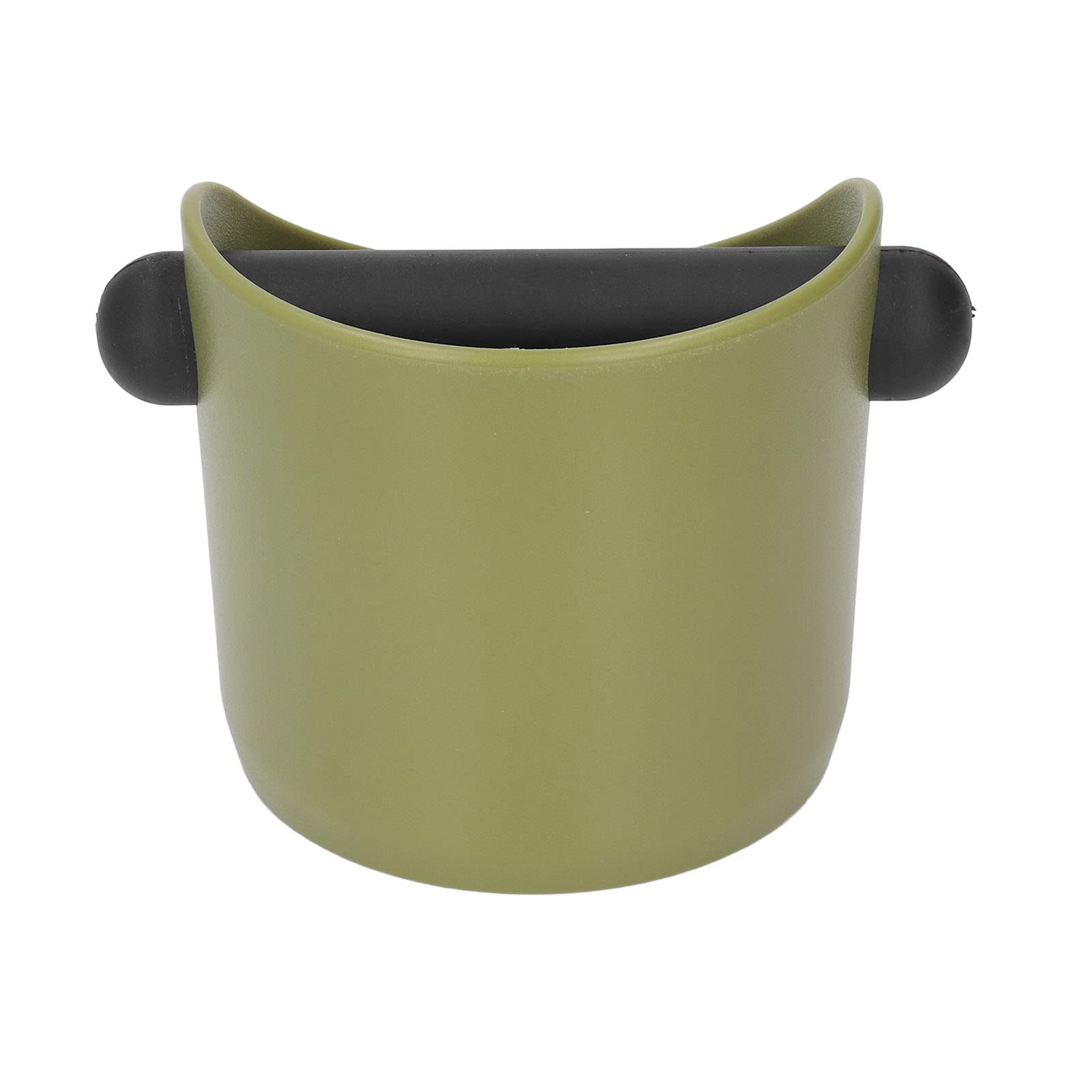 PENO Coffee Grind Dump Bin, Dishwasher Safe Rubber Non Slip Reduce Noise Plastic Coffee Knock Box for Kitchen Green