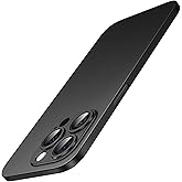 JETech Ultra Slim Case for iPhone 15 Pro 6.1-Inch, Camera Lens Cover Full Protection, Lightweight Matte Finish PP Hard Minimalist Case, Support Wireless Charging (Black Titanium)