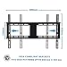 Fixed TV Wall Mount Bracket for Most 32-70 Inch LED LCD OLED Plasma Flat Curved Screen TVs, Low Profile, Up to VESA 600x400mm, Fits 16