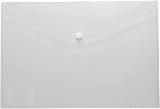 eco-eco A4 50% Recycled Clear Wallet with Press Stud 310x238mm Pack 25 view 2