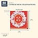 Sparkle and Bash Chinese New Year Paper Party Napkins, Red & Gold Foil (5 in, 50 Pack)