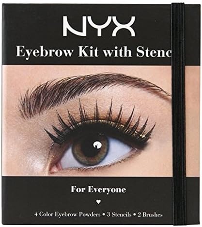 NYX Cosmetics Professional Eyebrow Kit Set With Stencil, 0.7 Oz