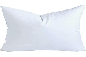 MoonRest® 12x20 Inch Synthetic Down Alternative Rectangle Pillow Insert Form Stuffer for Sofa Shams, Decorative Throw Pillow, Cushion and Bed Pillow Stuffing - Hypoallergenic 12“X 20”