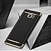 Coohole 2017 New Fashion Thin Electroplate Hard Case Cover for Samsung Galaxy Note 5 (Black)