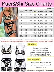 Kaei&Shi Garter Belt Thong Lingerie for