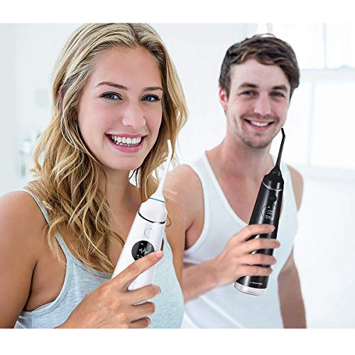 Liberex Cordless Water Flosser for Teeth - Portable USB Rechargeable 4 Floss Modes Oral Irrigator with OLED Display, Waterproof Dental Cleaner Pick for Braces, Travel, 5 Jet Nozzles