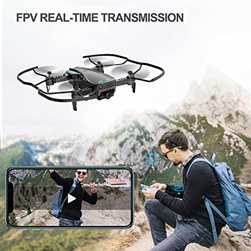 HR Q1 Drone with 1080p Camera,Foldable Drones for Kids and Adults,Quadcopter Helicopter for Beginner with Altitude Hold,Follow Me,Carrying Case,RC Toys Gifts for Boys Girls and Adults