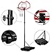 Yaheetech Height Adjustable Basketball Hoop System Portable Kids Junior Indoor Outdoor Net Goal Stand 29 Inch Backboard W/Wheels